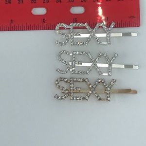 Sexy rhinestone Bobby pins sexy gold or silver